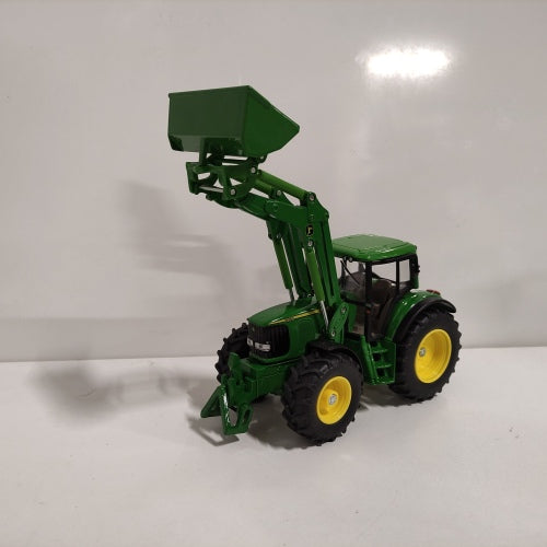 Ecost Customer Return John Deere tractor with front loader, scale 1:32, metal/plastic