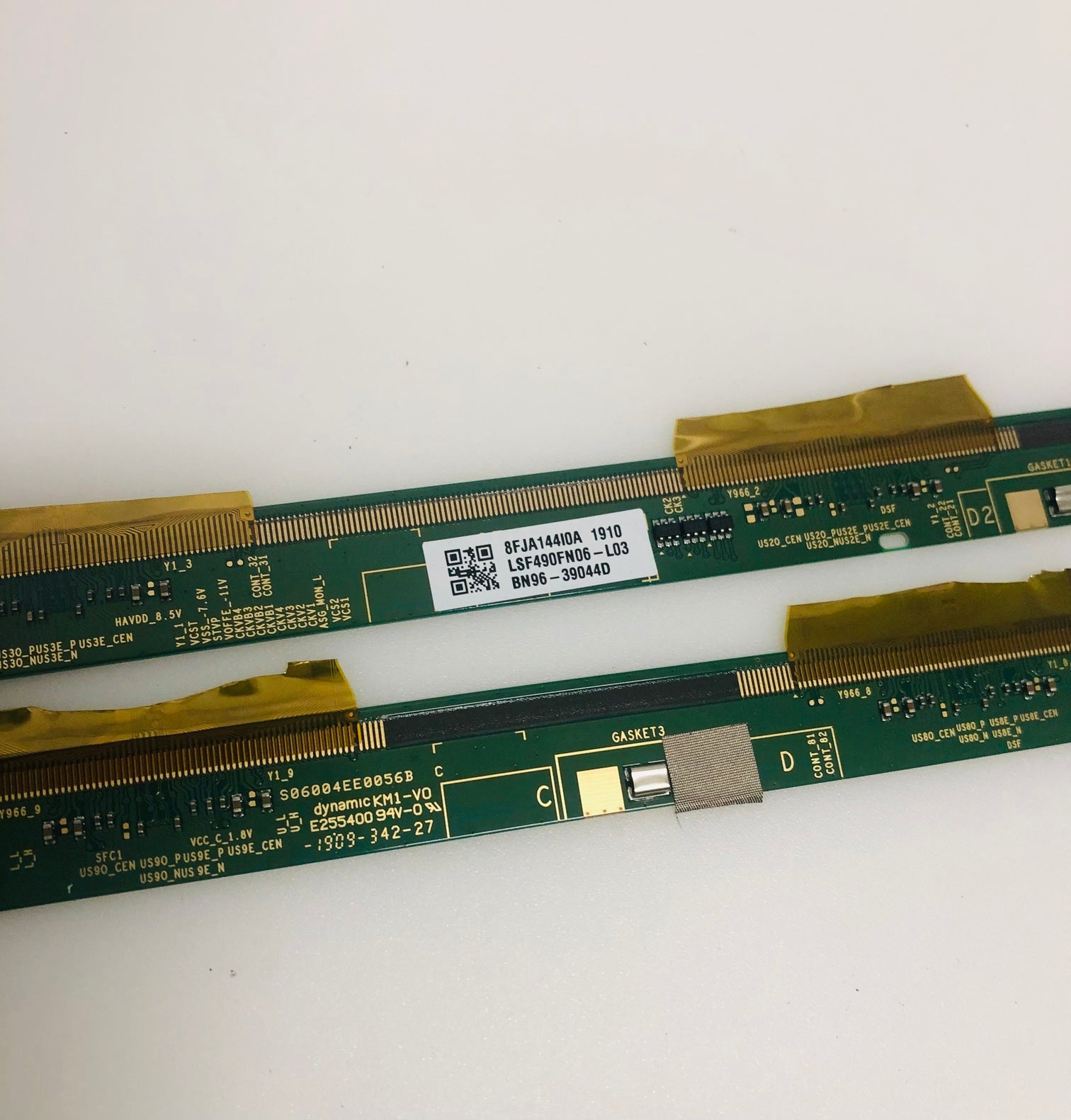 16Y_VU49SR4LV0.1 right & 16Y_VU49SL4LV0.1 left BN96-39044D matrix buffer boards for Samsung QE49Q60RAT