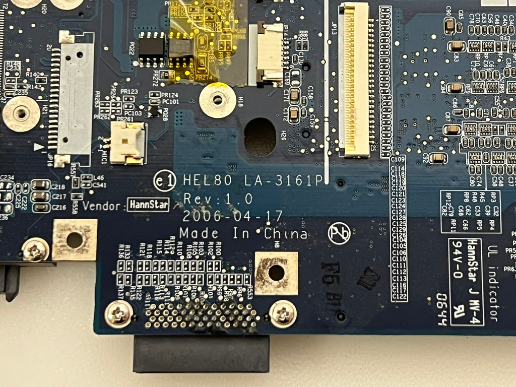 Compal HEL80 LA-3161P laptop motherboard