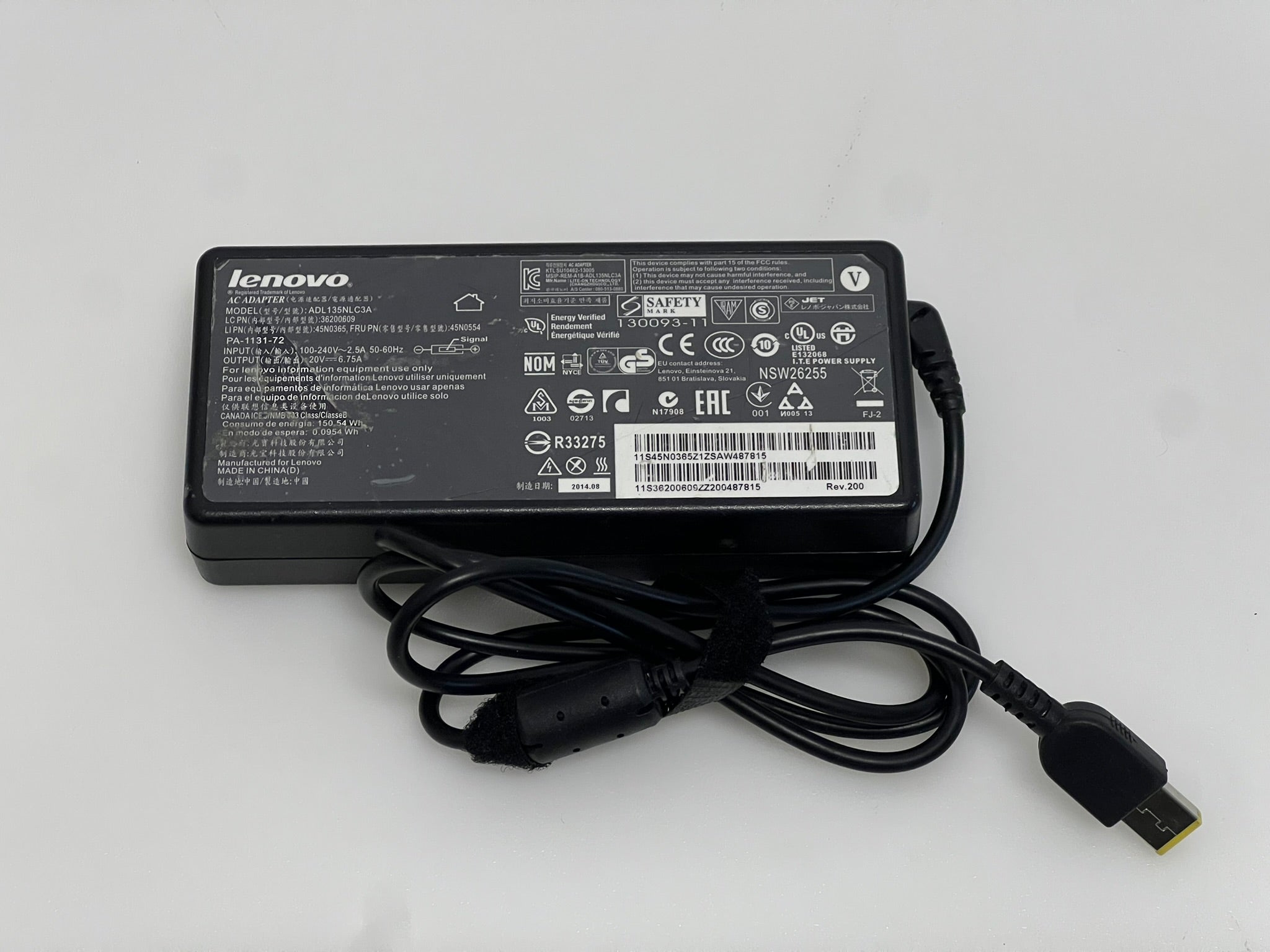 Lenovo Adapter Charger 135W 20V 6.75A ADL135NLC3A