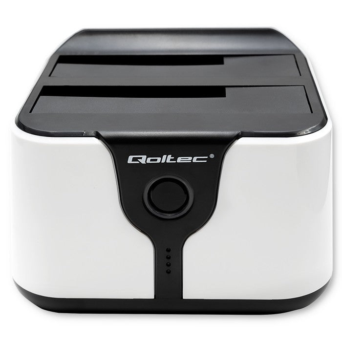 Qoltec HDD SSD 2.5" 3.5" docking station | SATA III | USB 3.0 | Super speed 5Gb/s | with Clonning function