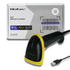 Qoltec Laser scanner 1D | 2D | USB | Black