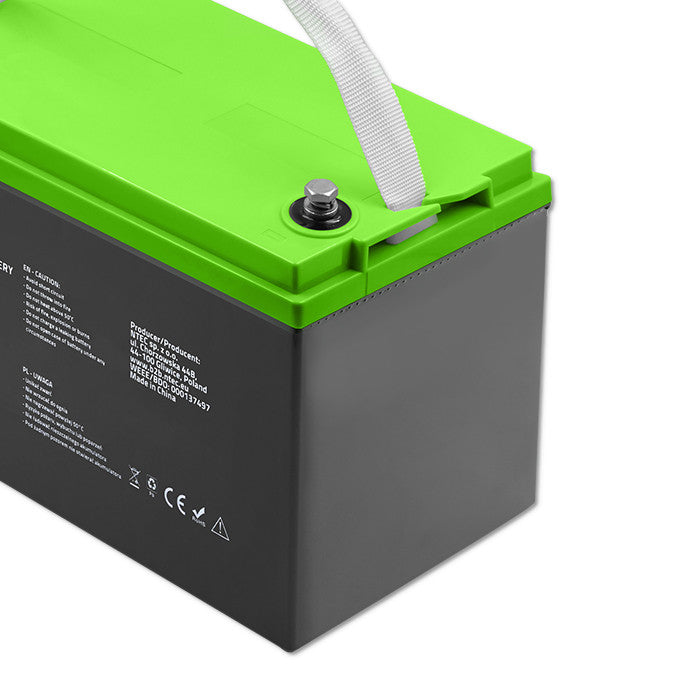 Qoltec Gel Battery | 12V | 100Ah | 29.3kg | Maintenance-free | Professional | LongLife | PV, UPS, camper, boat