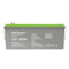 Qoltec Deep Cycle Gel Battery | 12V | 200Ah | 62.5kg | Maintenance-free | Professional | LongLife | PV, UPS, camper