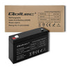 Qoltec AGM battery | 6V | 7.2 Ah | Maintenance-free | Efficient| LongLife | for toys, vehicles