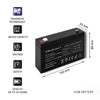 Qoltec AGM battery | 6V | 7.2 Ah | Maintenance-free | Efficient| LongLife | for toys, vehicles