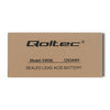 Qoltec AGM battery | 12V | 24Ah | Maintenance-free | Efficient| LongLife | for UPS, scooter