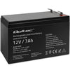 Qoltec AGM battery | 12V | 7Ah | Maintenance-free | Efficient| LongLife | for UPS, security