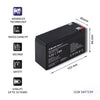 Qoltec AGM battery | 12V | 7Ah | Maintenance-free | Efficient| LongLife | for UPS, security