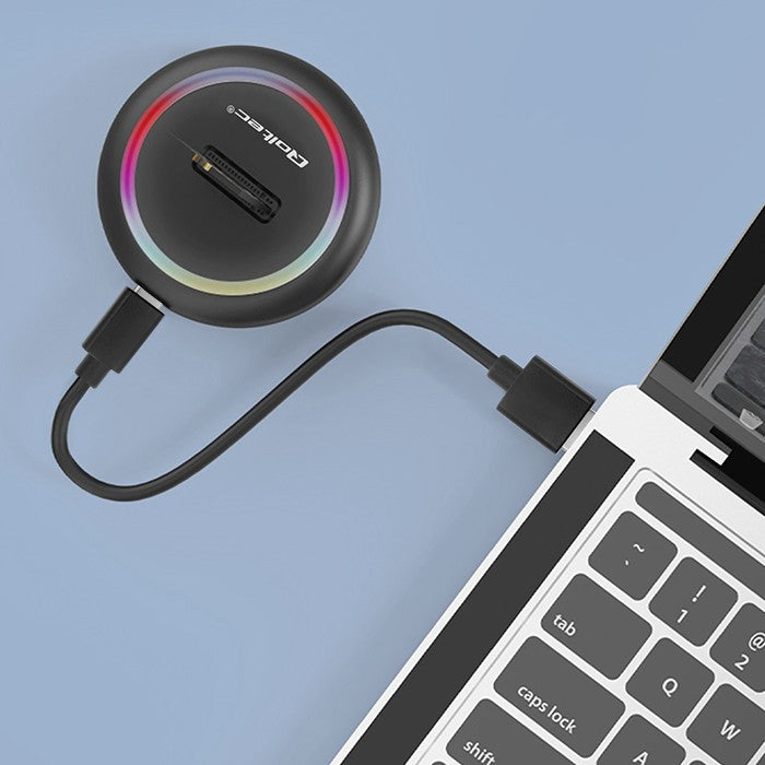 Qoltec M.2 SSD drive docking station | SATA | NVMe | USB-C | 2TB