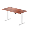 Adjustable Height Table Up Up Thor White, Table top L Dark Walnut