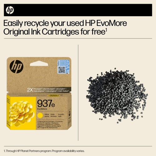 HP 937e EvoMore (4S6W8NE) Ink Cartridge, Yellow