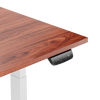 Adjustable Height Table Up Up Thor White, Table top M Dark Walnut