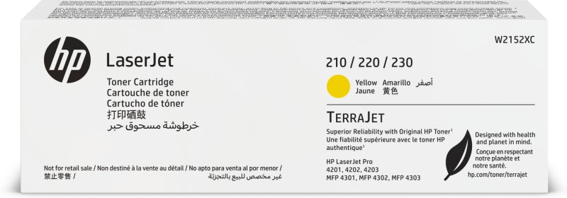 HP W2152XC Toner Cartridge, Yellow