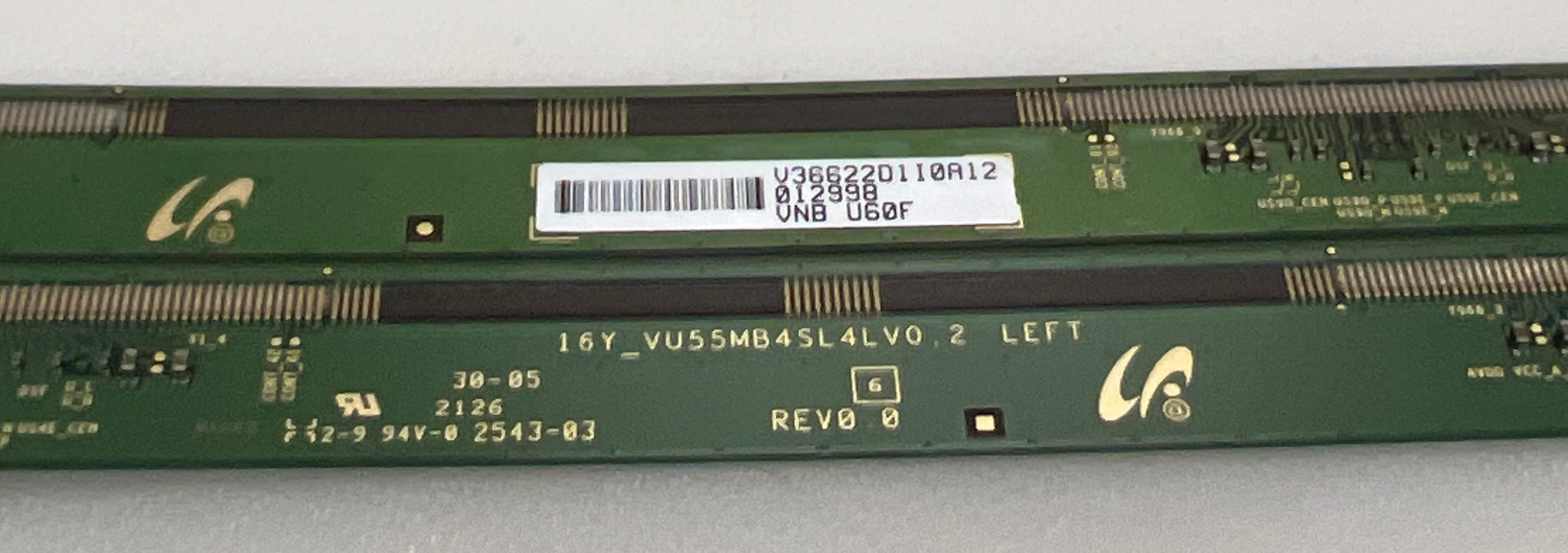 MATRIX BOARD 16Y_VU55MB4SL4LV0.2 LEFT 16Y_VU55MB4SR4LV0.2 RIGHT for Samsung UE55TU7092U