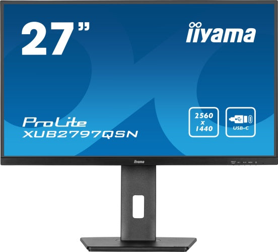 iiyama ProLite XUB2797QSN-B2 Monitor 27'' IPS, UHD 2560x1440, 1 ms, 300 cd/m2, 100 Hz, Black
