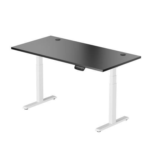Adjustable Height Table Up Up Thor White, Table top L Black