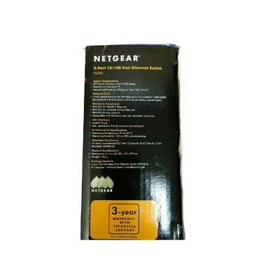 Netgear 5-port 10/100 switch FS605