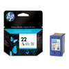 HP 22 Tri-color (C9352AE) Ink Cartridge, CMY