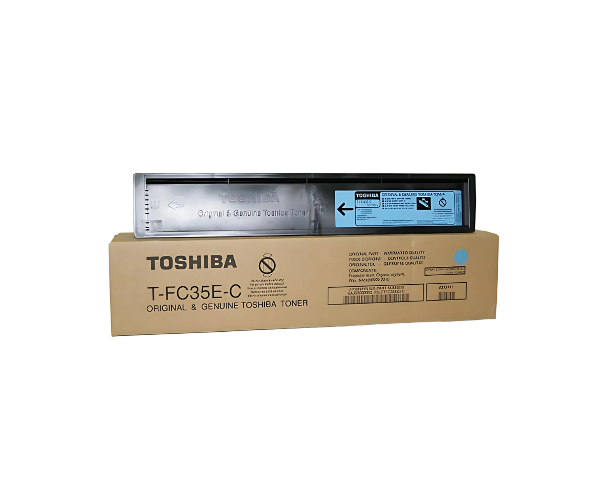 Original Toshiba T-FC35E-C CYAN toner cartridge