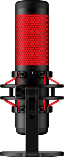 HyperX QuadCast Microphone USB Mini-B, 3.5mm jack, Red Lighting, Black