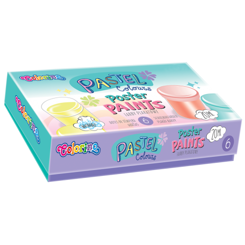 Colorino Pastel Paster paints 20 ml 6 colours