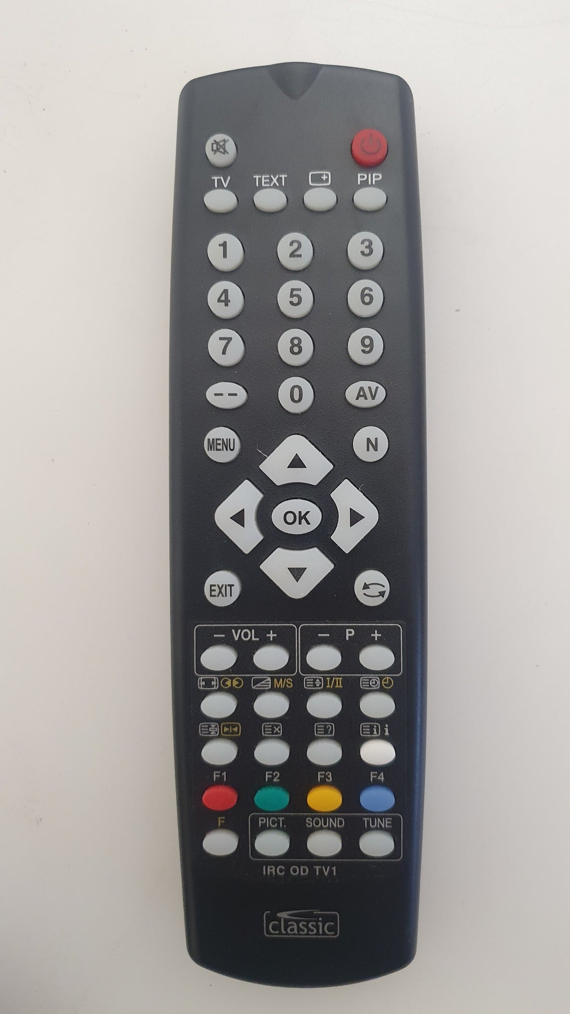 Classic IRC-OD TV1 IRC84051 universal remote control