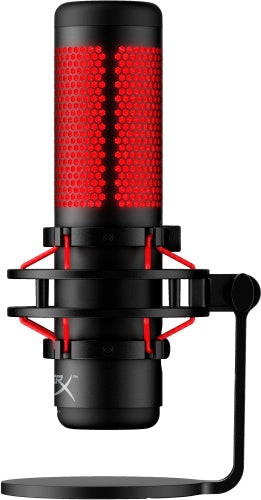 HyperX QuadCast Microphone USB Mini-B, 3.5mm jack, Red Lighting, Black