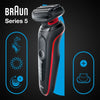 Braun Series 5 51-R1200s Shaver, Black/Red