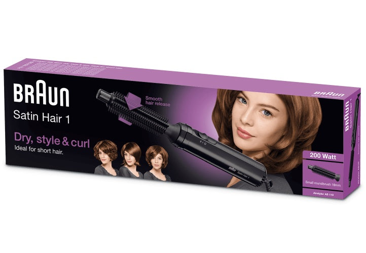 Braun Satin Hair 1 AS110 Airstyler Hair styling brush, Black