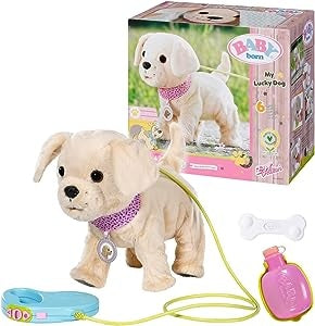 Ecost Customer Return BABY born, Dog, My Lucky Dog, BABY born Dog with Function, including Collar