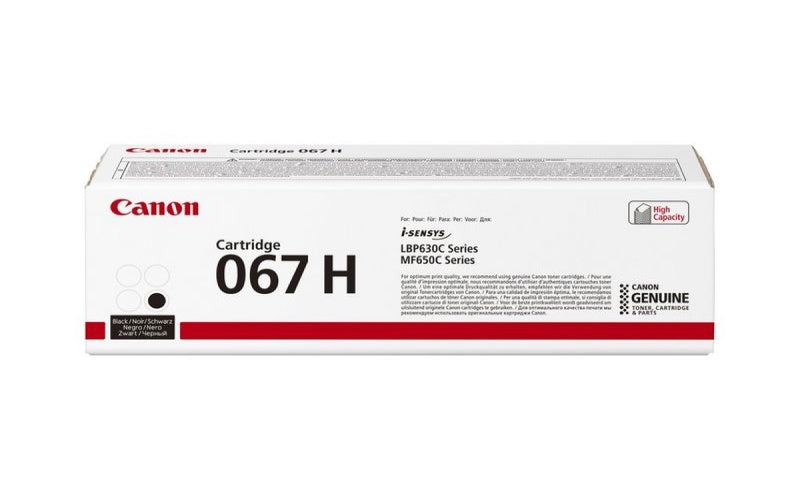 Canon 067H (5106C002) Toner Cartridge, Black