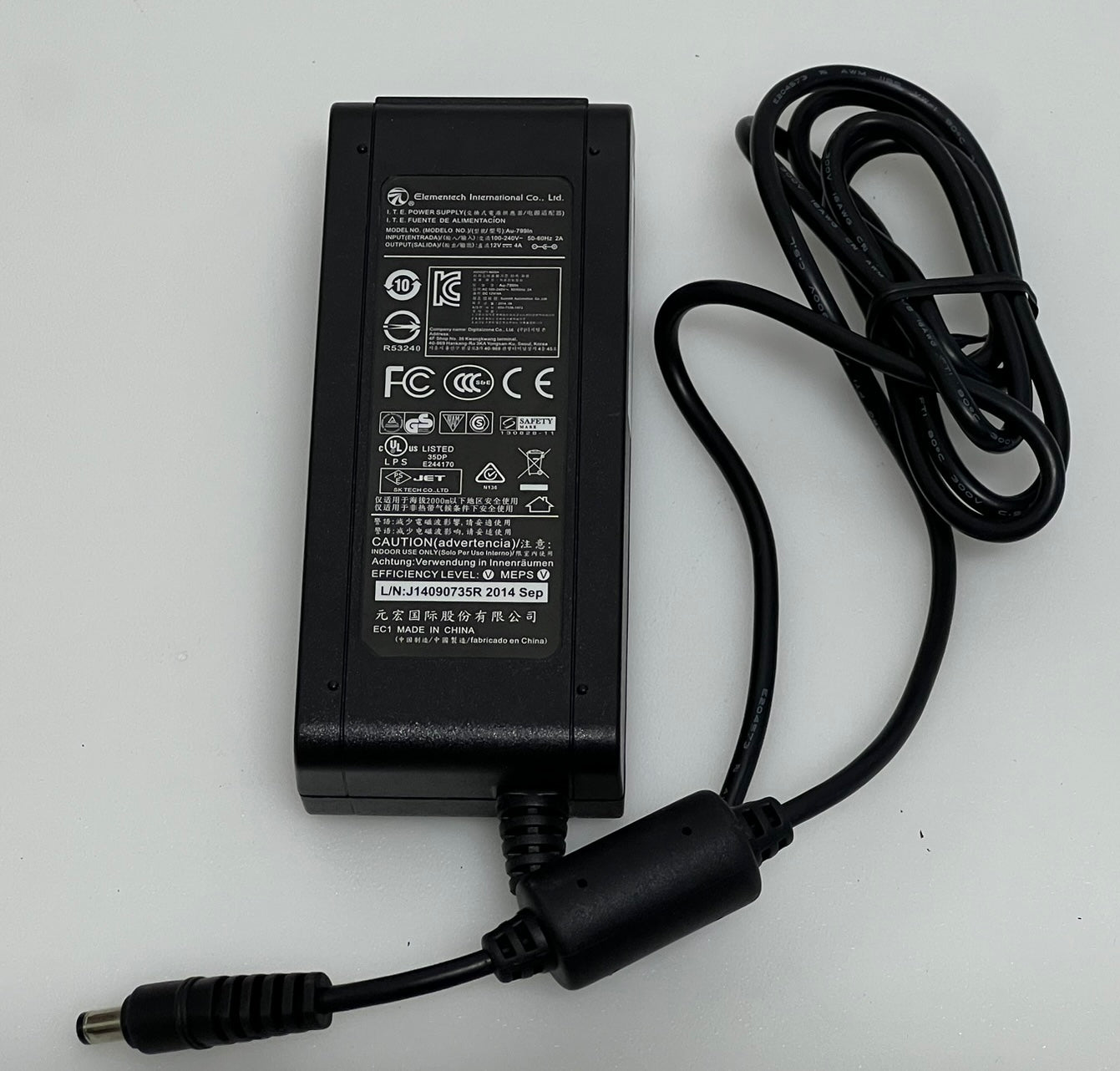 ELEMENTECH Adapter Charger 12V 4A AU-799IN