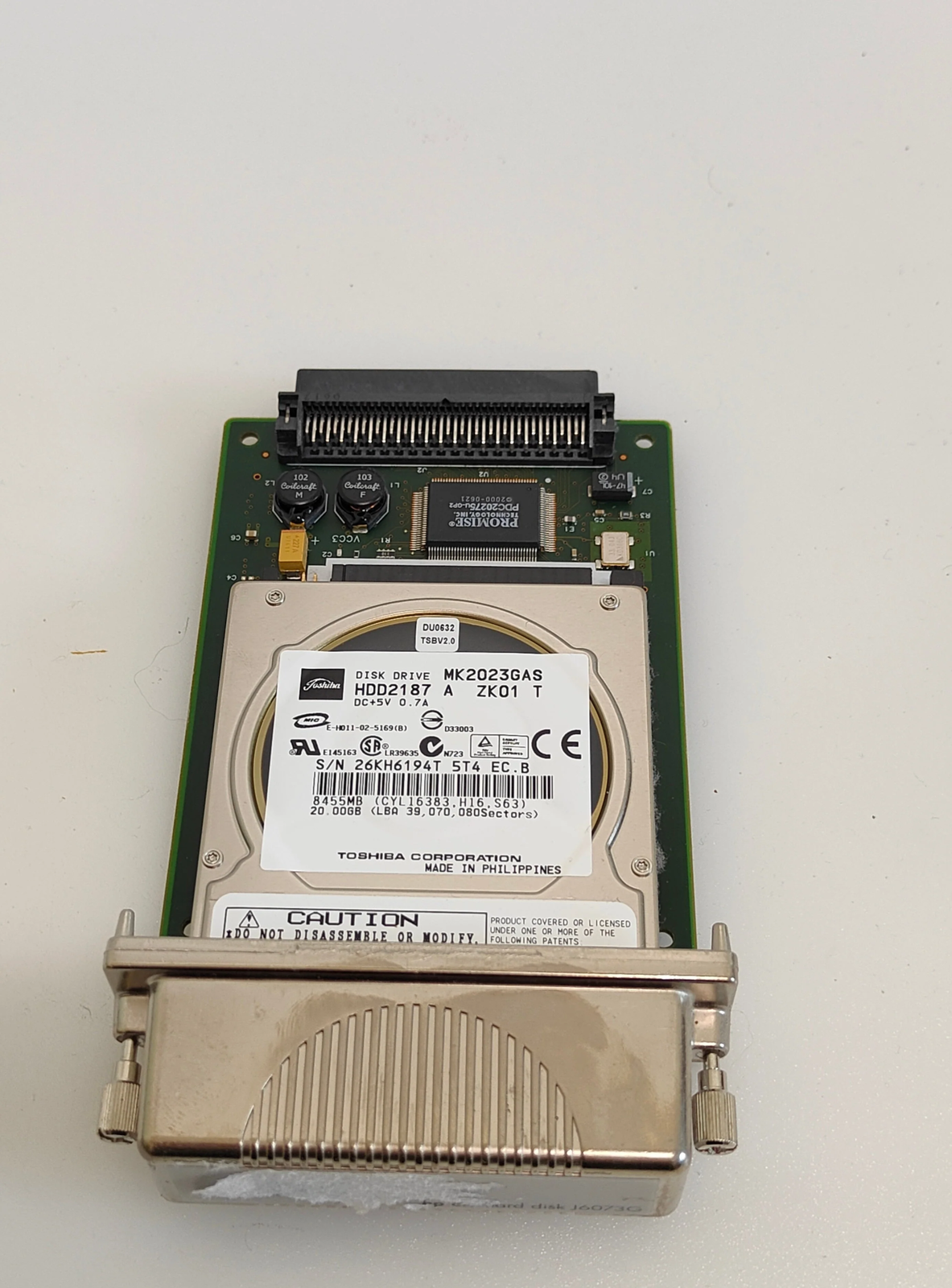 HDD – MK2023GAS 20 gb + J6073-80012 - HP Color LaserJet 5550n Product Q3714A