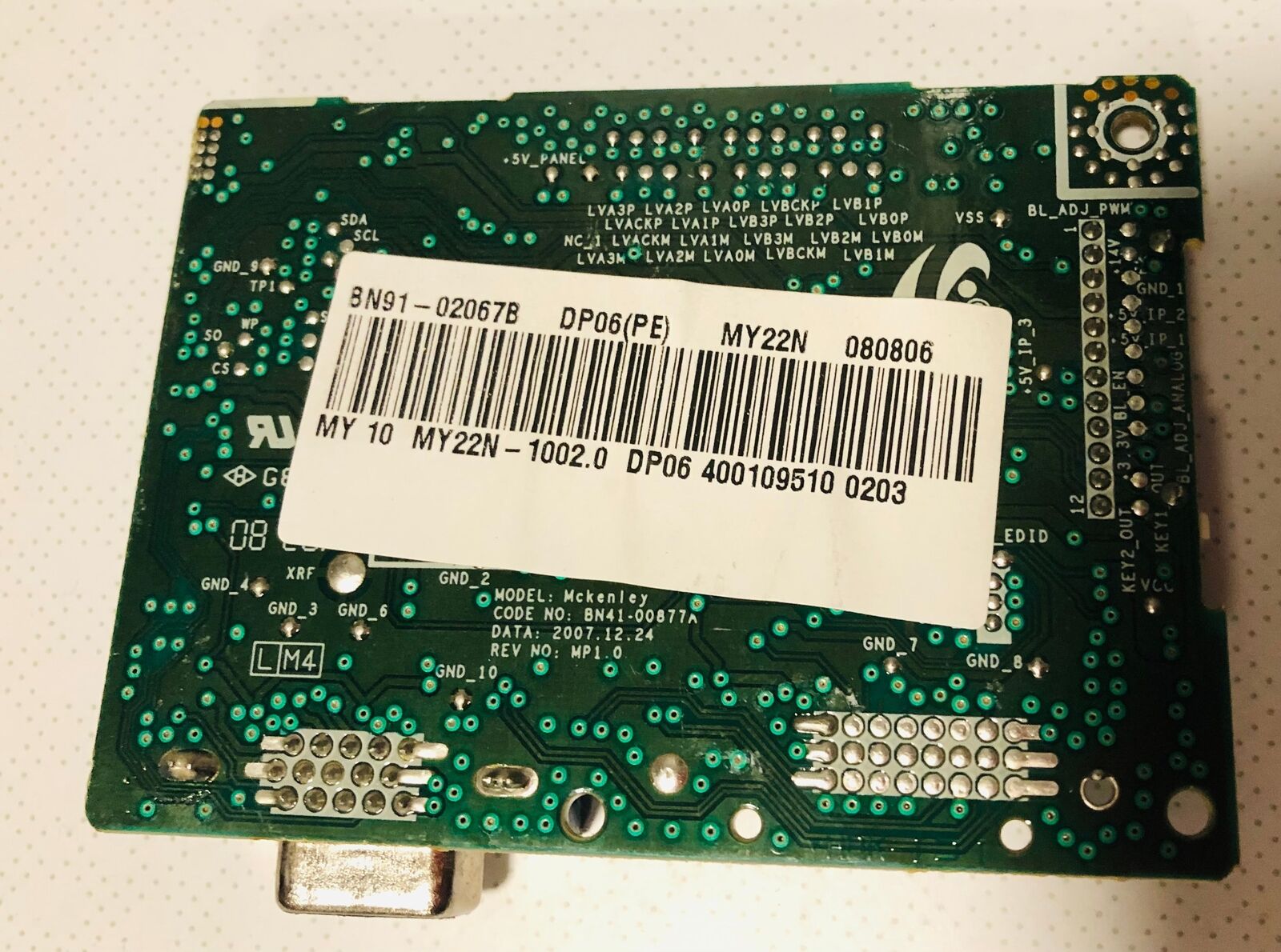 SAMSUNG 2243NW LS22MYKNBB/EDC - BN41-00877A MAINBOARD