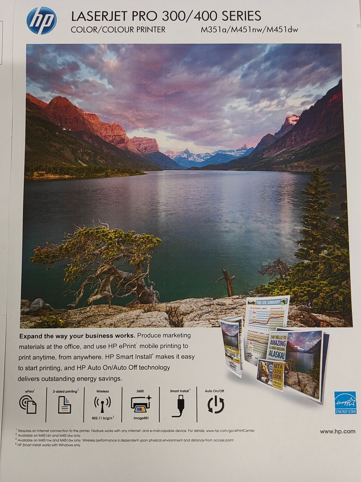 HP LaserJet Pro 400 colour M451nw Laser Printer