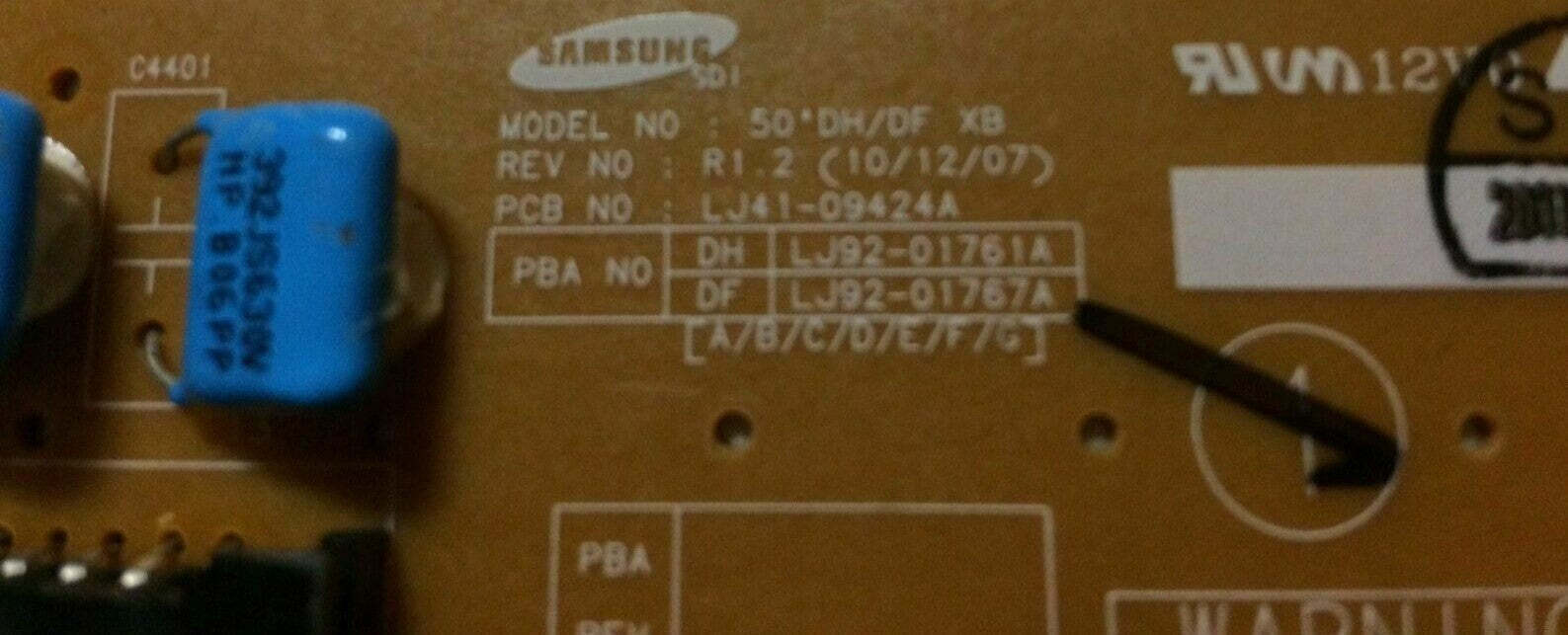 X-Buffer Board LJ41-09424A, 50’DH/DF
