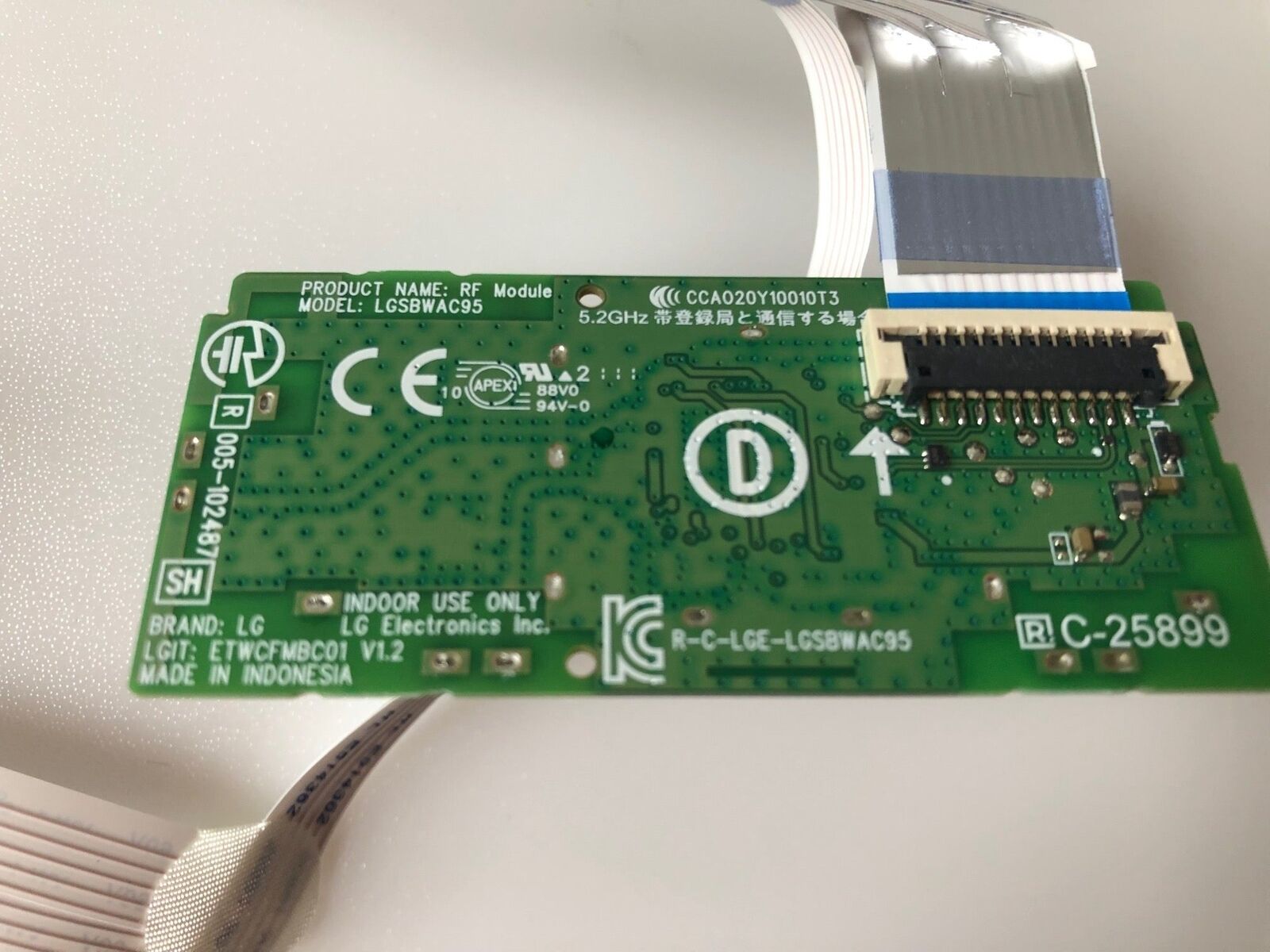 LGSBWAC95 WIFI BOARD WITH BUTTON FOR LG 65NANO863PA