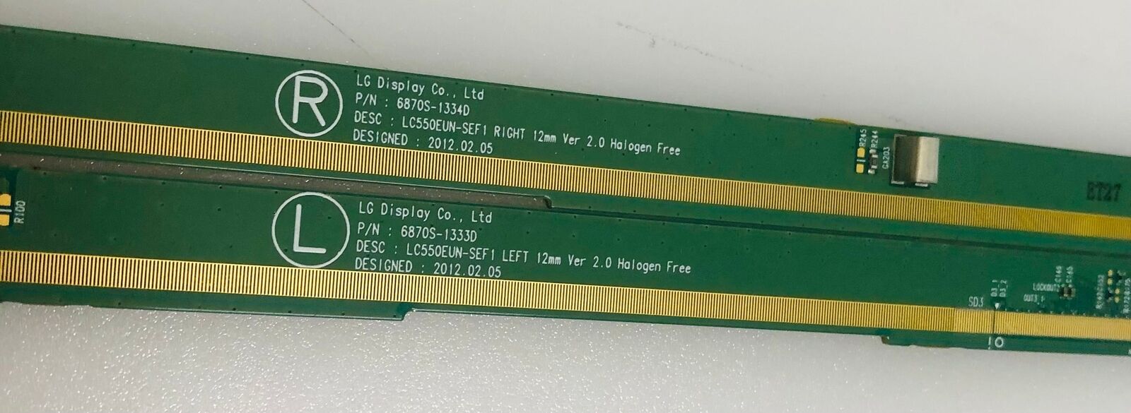 LG 55LM760T - 6870S-1334D 6870S-1333D LCD PANEL PCB
