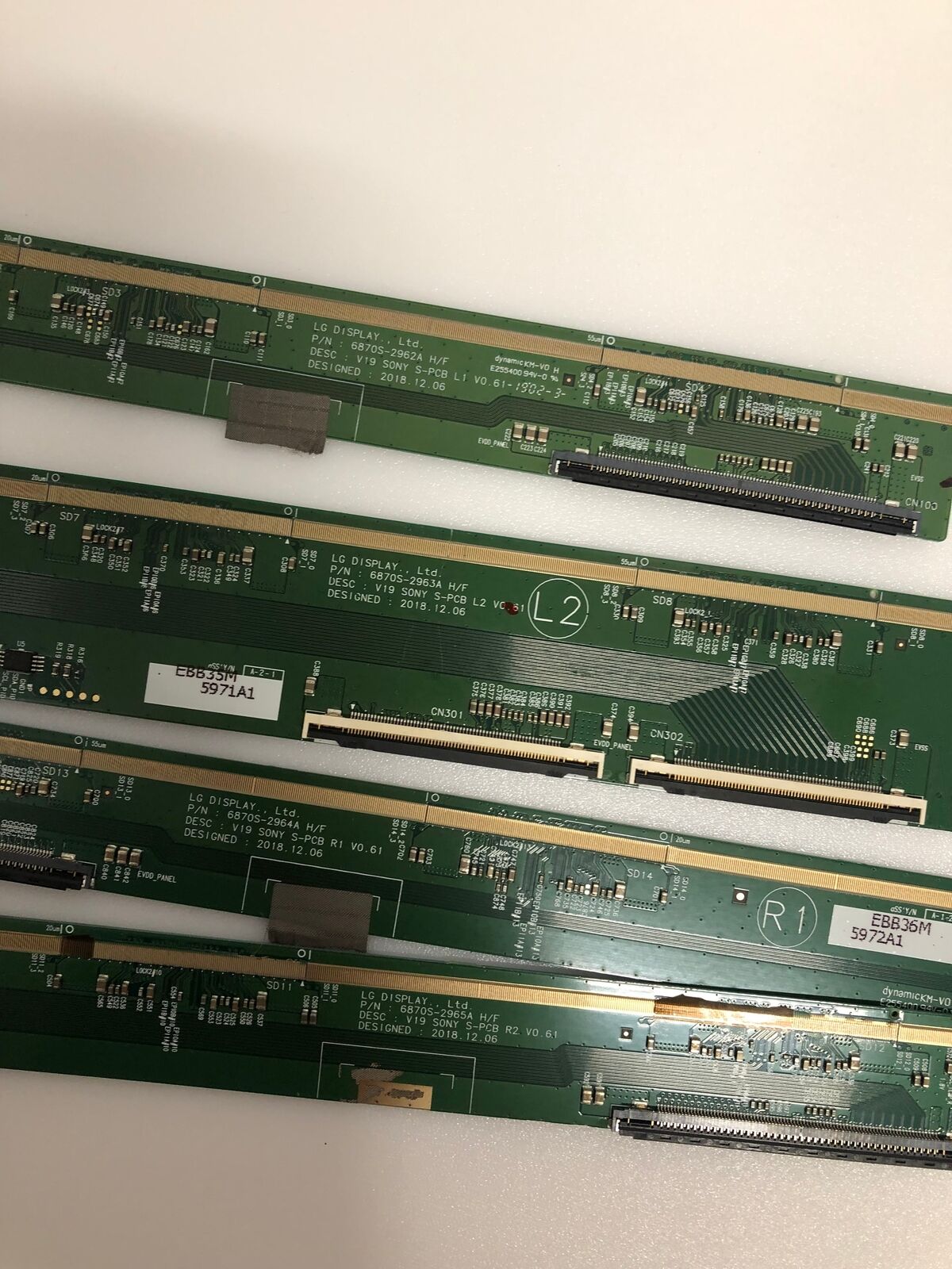 SONY KD-65AG8 - 6870S-2962A 6870S-2963A 6870S-2964A 6870S-2965A LCD PANEL PCB BU