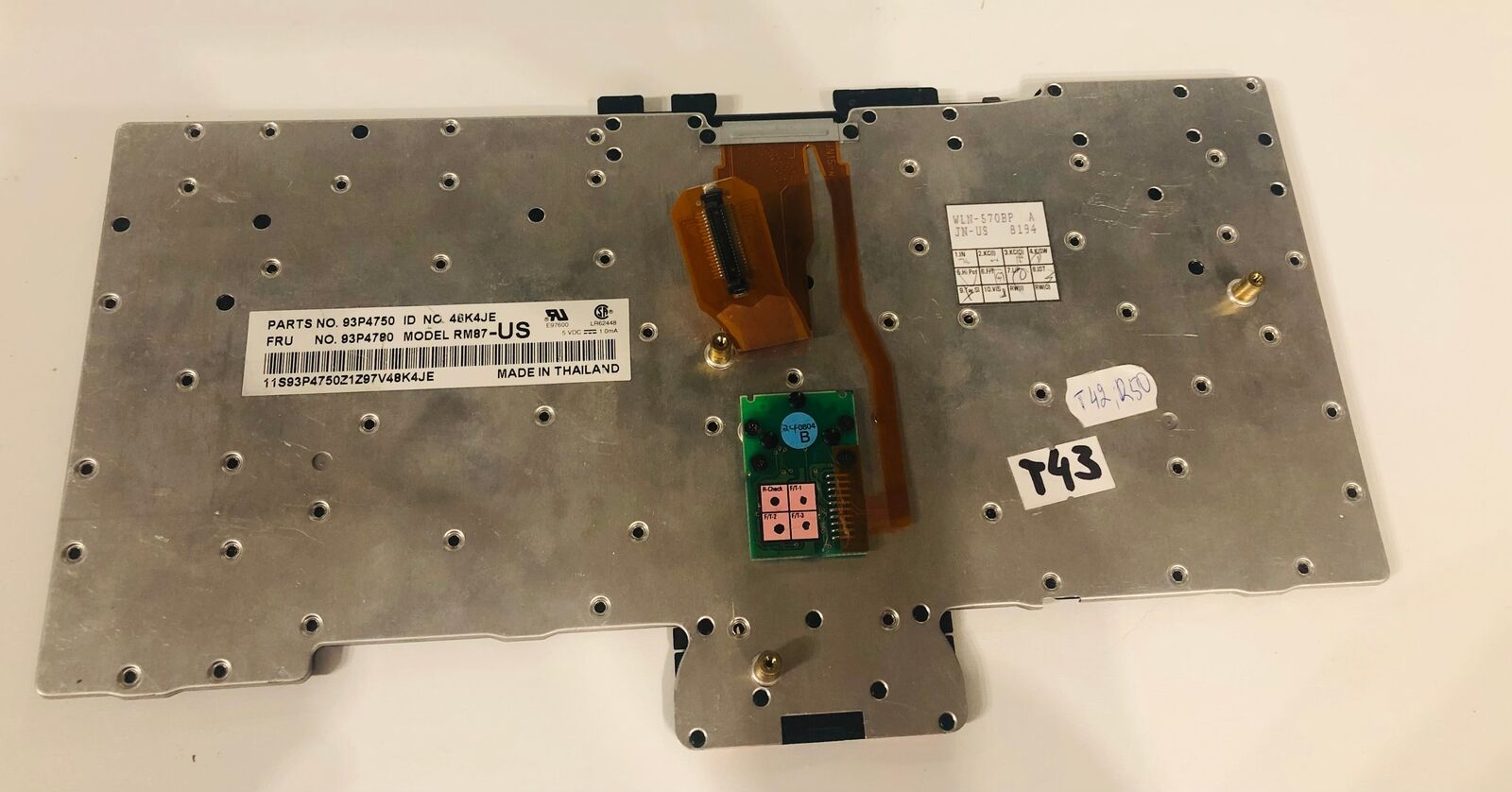 93P4780 93P4750 keyboard - LENOVO T40 R50 - for parts