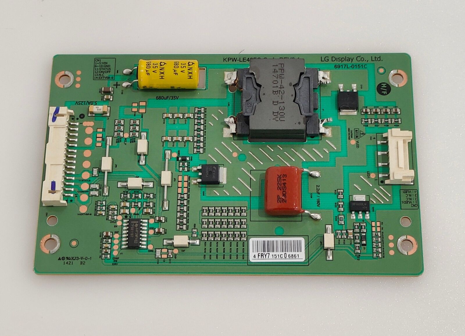 LED DRIVER INVERTER BOARD – KPW-LE42FC-O(A) REV0.1 PHILIPS 42PFH6309-88