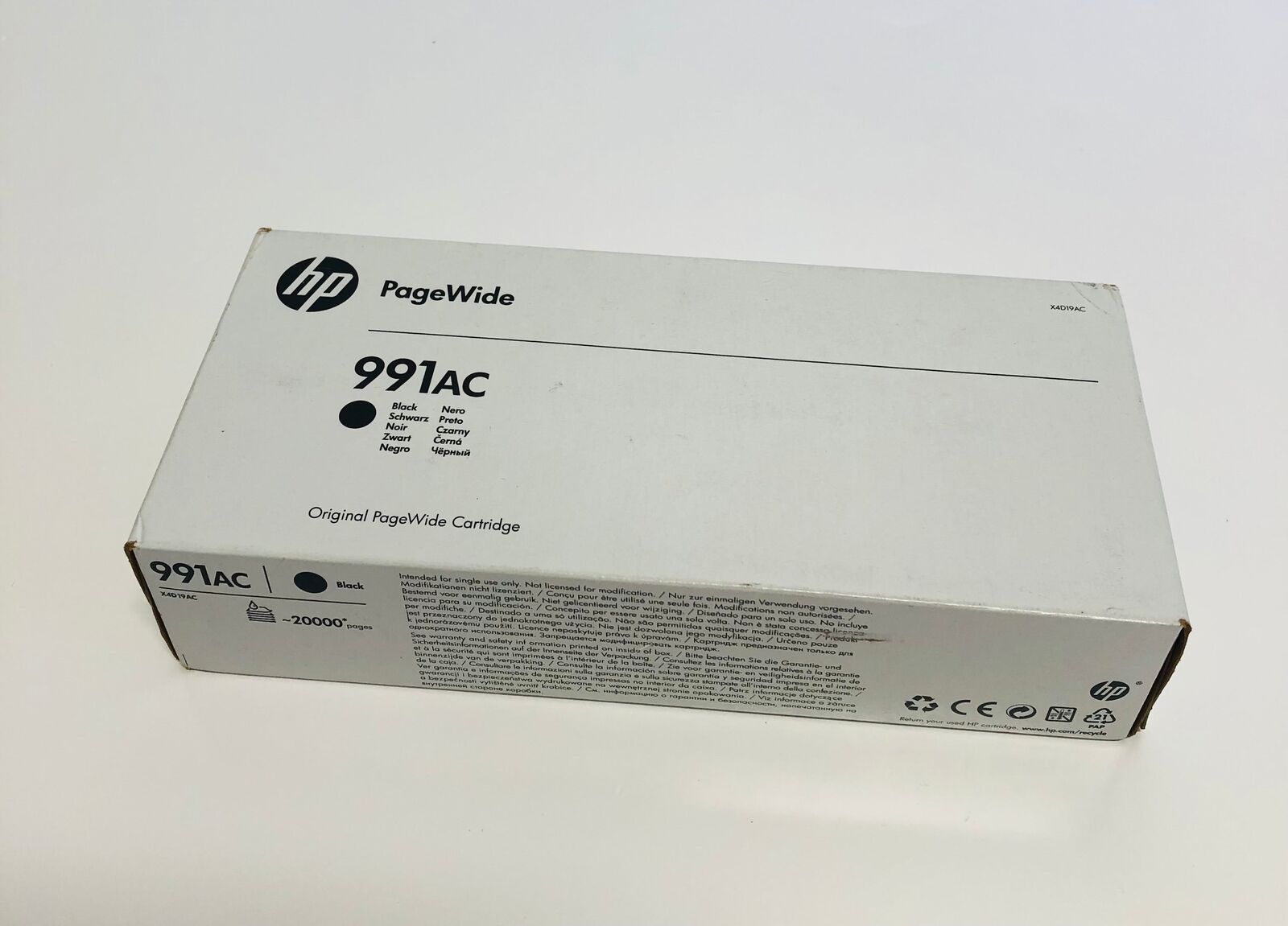 HP 991AC Black X4D19AC Ink Cartridge