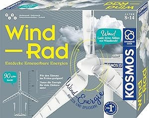 Ecost Customer Return KOSMOS 621087 Wind Spinner Discover Renewable Energy Windmill Kit for Emission