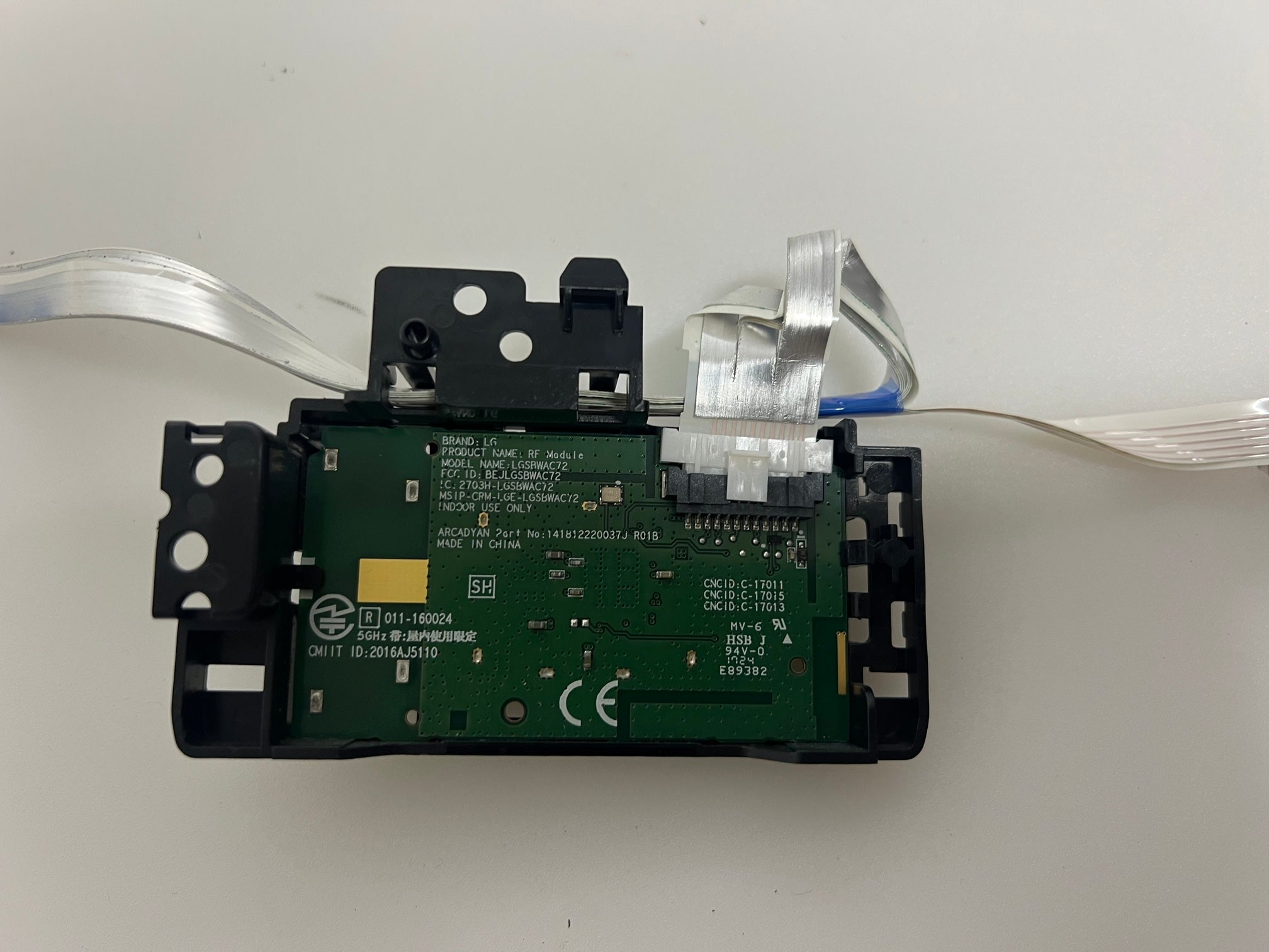 LGSBWAC72 Wifi module with EBRB3592701 buttob for LG 49UJ630V