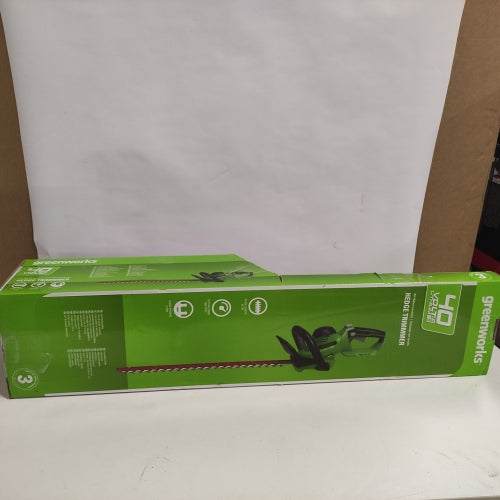 Ecost customer return Greenworks 40V Cordless Hedge Trimmer (Battery and Charger Not Included), gree