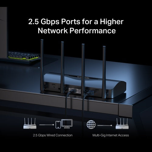 Mercusys BE3600 Dual Band Wi-Fi 7 Router