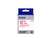 Epson LK-4WRN (C53S654011) Label Cartridge Standard, Red on White 12mm (9m)