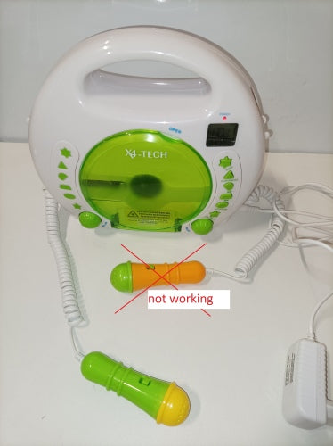 Ecost Customer Return, Karaoke CD player MP3 M. Battery