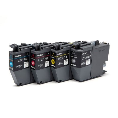 Brother LC3217 (LC3217VALDR) Ink Cartridge Multipack, Black, Cyan, Magenta, Yellow